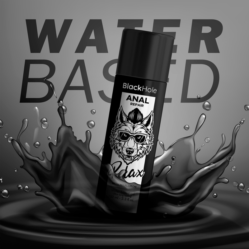BLACK HOLE – Analreparatur, Entspannungsseife auf Wasserbasis mit Hyaluron, 100 ml