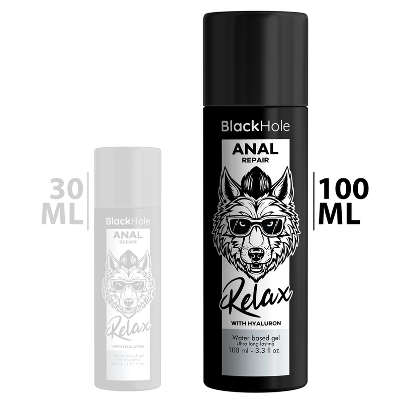 BLACK HOLE – Analreparatur, Entspannungsseife auf Wasserbasis mit Hyaluron, 100 ml