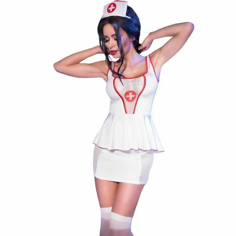 CHILIROSE - CR 4160 KOSTÜM KRANKENSCHWESTER-TOP & ROCK S/M