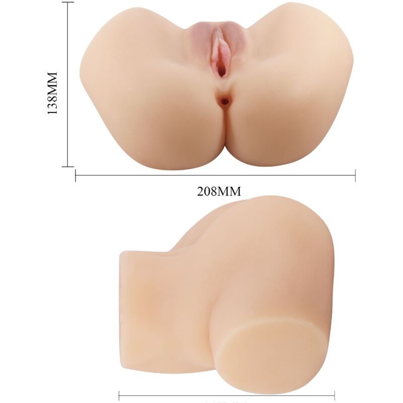 CRAZY BULL - REALISTISCHER VAGINA- UND ANUS-HAILEY-VIBRATOR