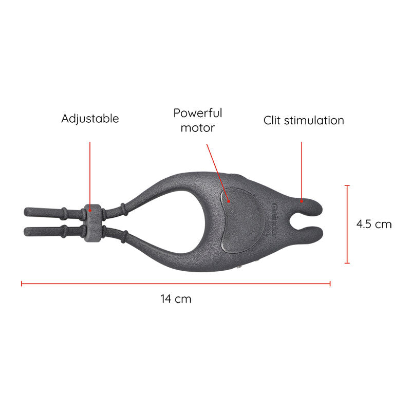 ONINDER – PAMPA Wiederaufladbarer, verstellbarer Vibratorring mit Klitorisstimulator, 10 Geschwindigkeitsstufen – Kostenlose App