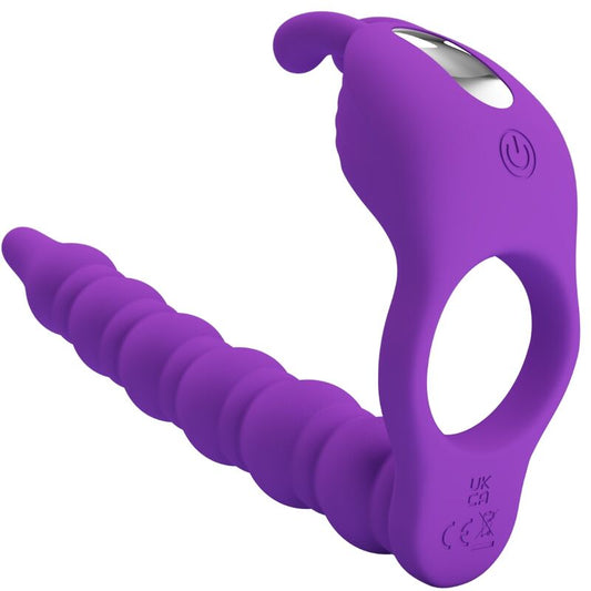PRETTY LOVE - BLACKNEY PENISRING MIT LILA VIBRATORPLATTE