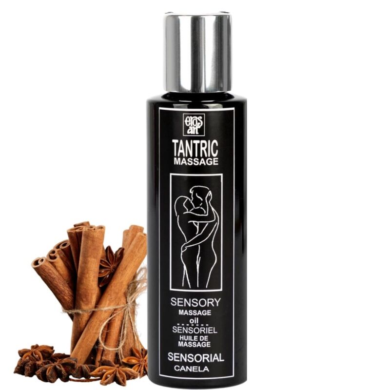 EROS-ART - NATURALNY OLEJEK DO MASAŻU TANTRYCZNEGO I AFRODYZJAK CYNAMON 100 ML