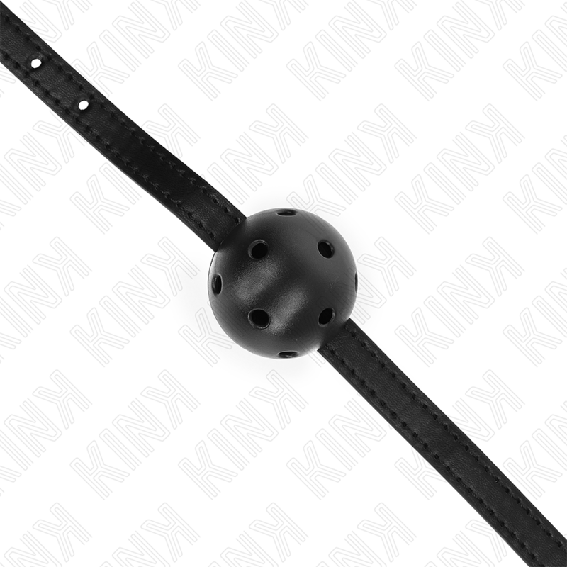 KINK - SIMPLICITY CZARNA ODDYCHAJĄCA PIŁKA 4,5 CM KNEBEL 62 x 1,5 CM