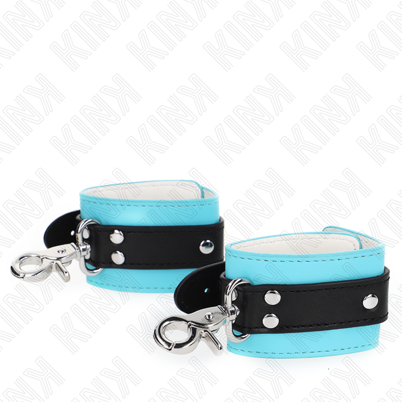 KINK – PREMIUM-HANDSCHRAUBEN MIT ABSCHLIESSBARER VERSCHLIESSBARHEIT, SCHWARZ/BLAU, VERSTELLBAR, 21–28 CM X 5,5 CM