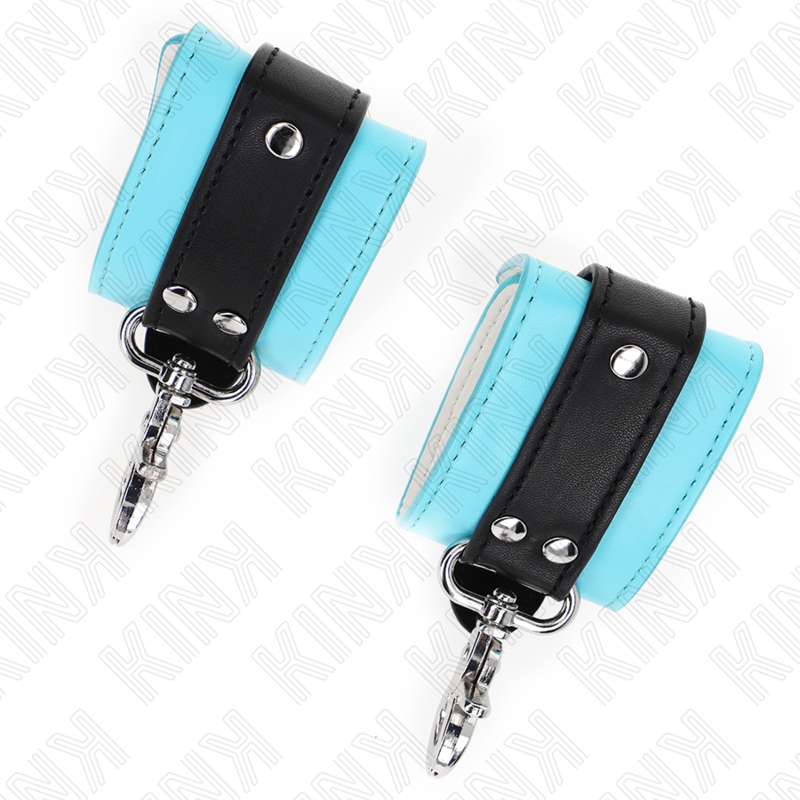KINK – PREMIUM-HANDSCHRAUBEN MIT ABSCHLIESSBARER VERSCHLIESSBARHEIT, SCHWARZ/BLAU, VERSTELLBAR, 21–28 CM X 5,5 CM