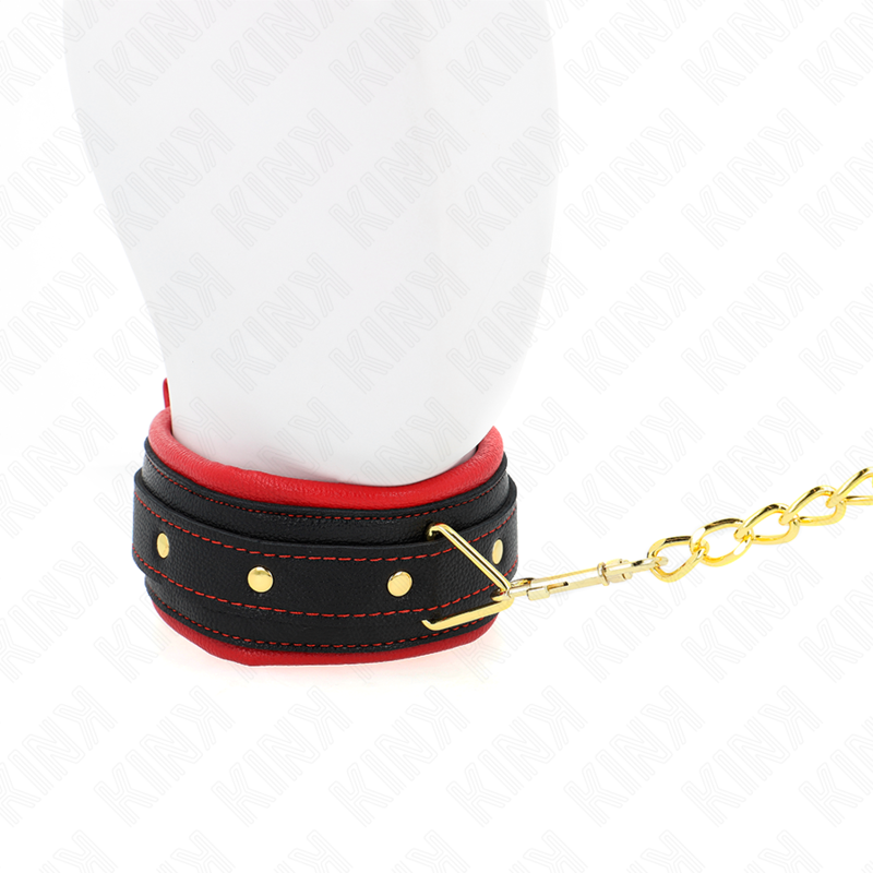 KINK - OBROŻA Z GŁADKĄ SMYCZ Z MATERIAŁU REGULOWANA 33-48 CM X 5,7 CM
