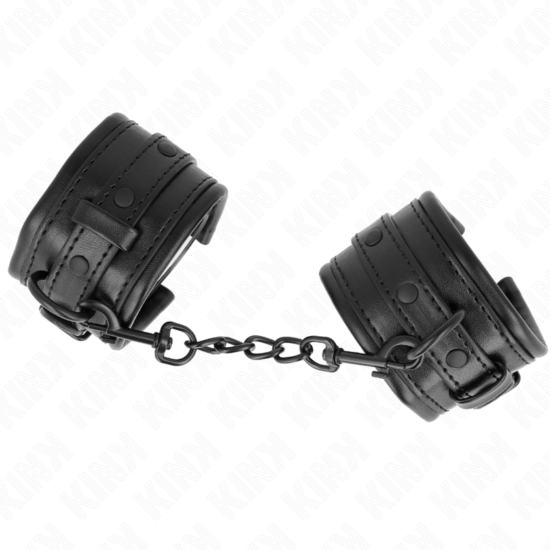 KINK - UCHWYTY NA NADGARSTKI CZARNE REGULOWANE 20-30 CM X 6 CM