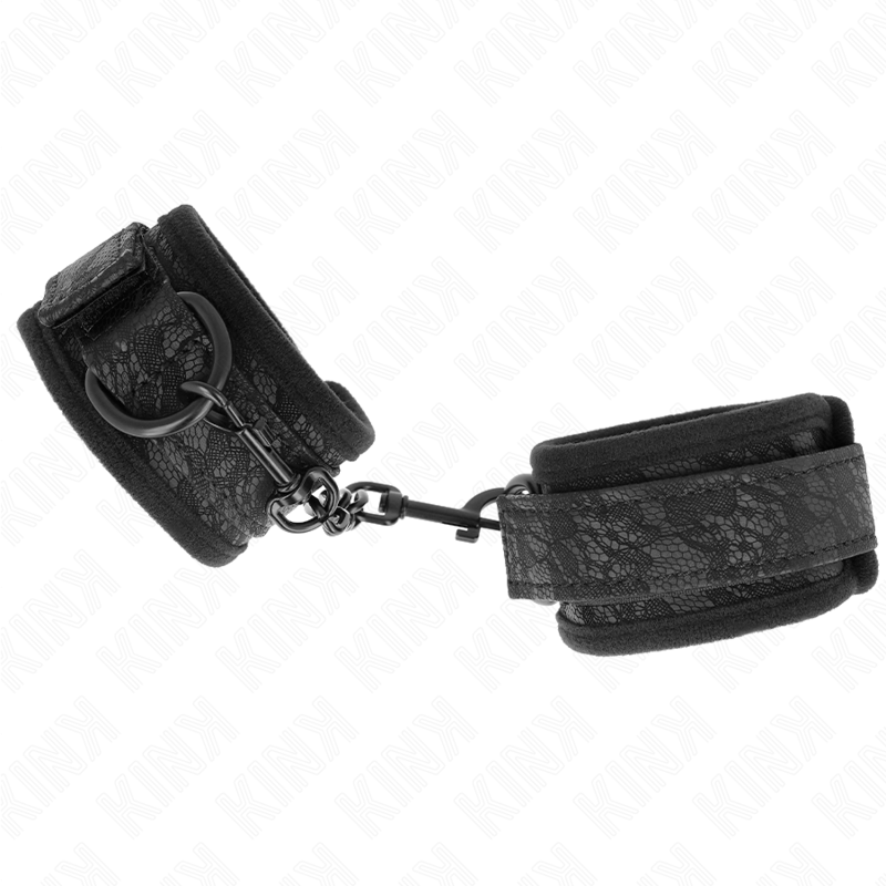 KINK - CIEMNE MANKIETY NA NADGARSTKI Z NEOPRENU REGULOWANE CZARNE 20-29 CM X 5 CM