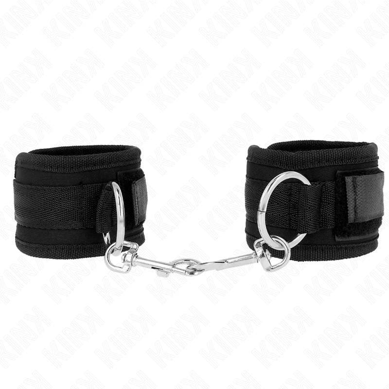 KINK - UCHWYTY NA NADGARSTKI CZARNE REGULOWANE 18-35 CM X 6 CM