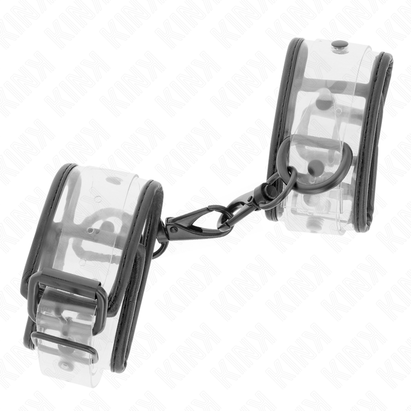 KINK - PRZEŹROCZYSTE MANKIETY NA NADGARSTEKI REGULOWANE 18-30 CM X 5,5 CM