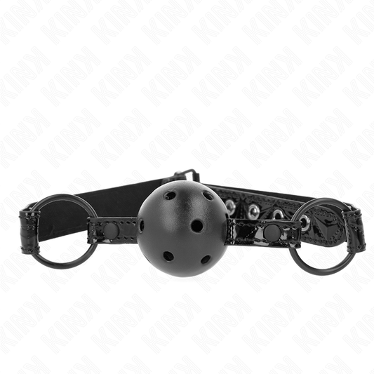 KINK - PIŁKA W DIAMENTOWY WZÓR 4,5 CM KNEBEL MODEL 3 64,5 CM REGULOWANA 42-60 CM