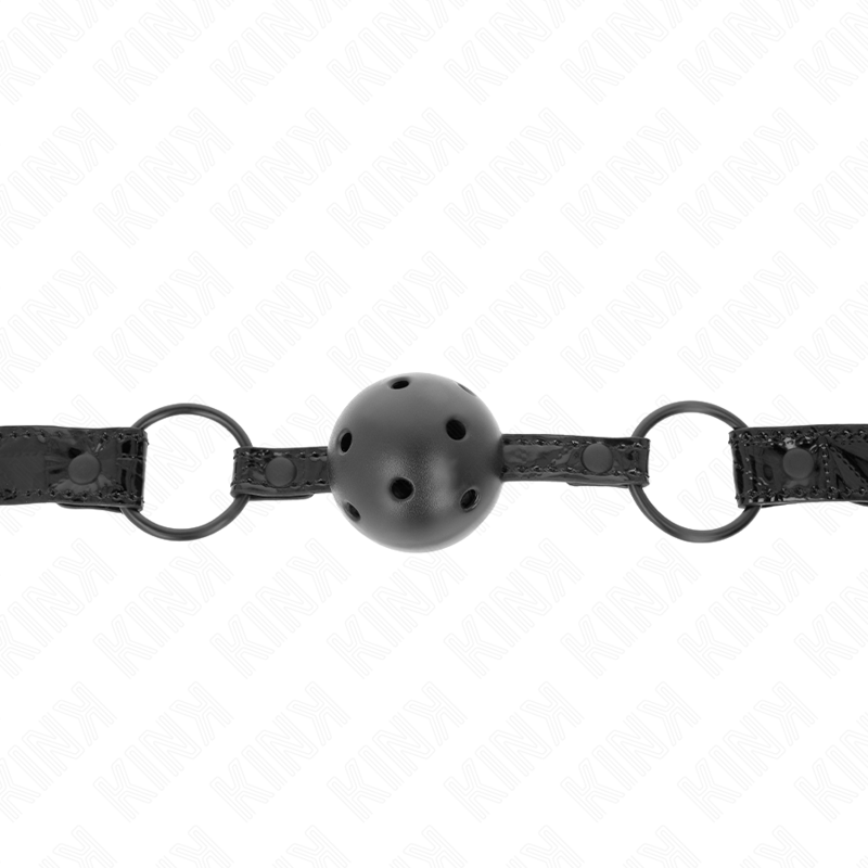 KINK - PIŁKA W DIAMENTOWY WZÓR 4,5 CM KNEBEL MODEL 3 64,5 CM REGULOWANA 42-60 CM