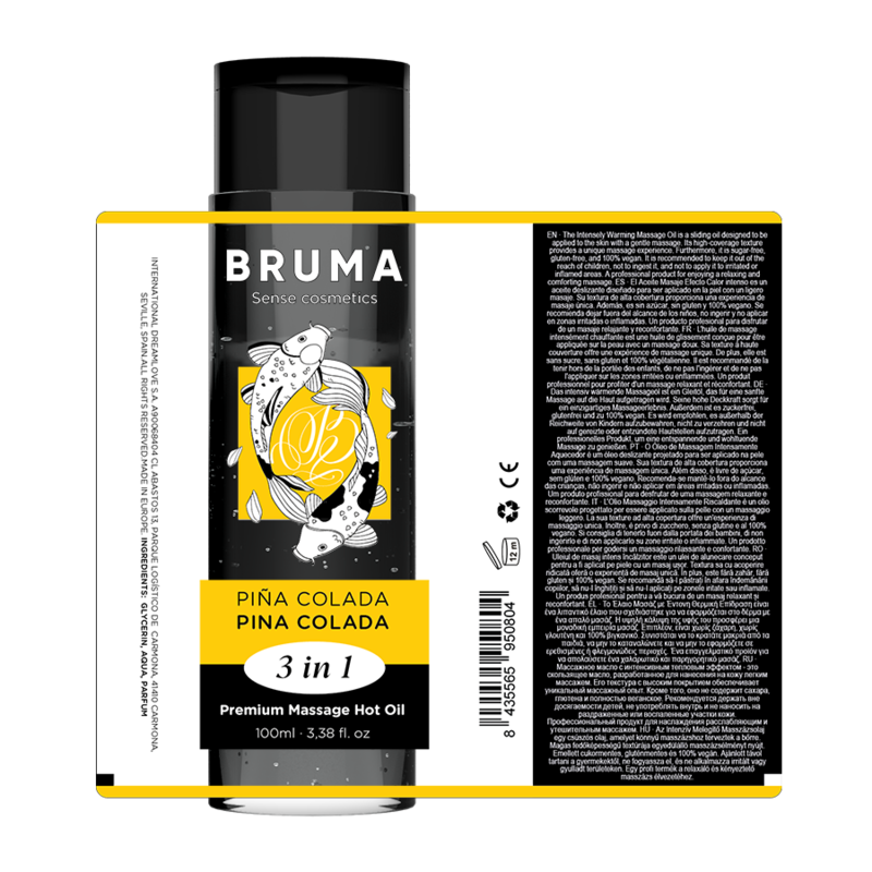 BRUMA - PREMIUM GORĄCY OLEJEK DO MASAŻU PIŃ COLADA 3 W 1 - 100 ML