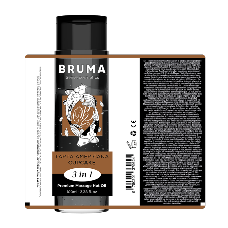 BRUMA - BABECZKA Z GORĄCYM OLEJEM DO MASAŻU PREMIUM 3 W 1 - 100 ML