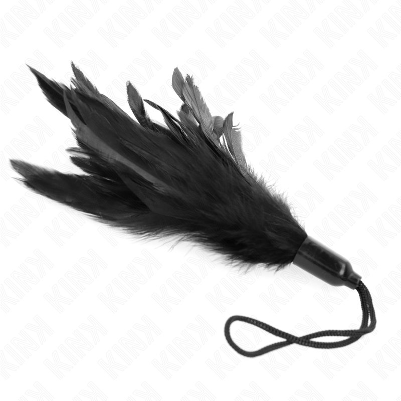 KINK - Kitzelfedern mit Seilgriff und Kunststoffsockel, 15 cm