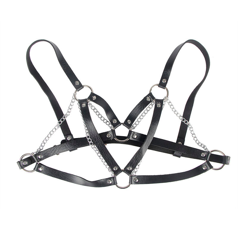SUBBLIME - 953713 Punk Bondage Gürtel Metallschnalle Schwarz Einheitsgröße