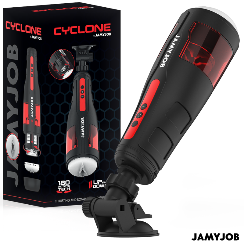 JAMYJOB - CYCLONE AUTOMATISCHER VAGINA-MASTURBATOR MIT 10 ROTATIONS- UND STOSSMODI
