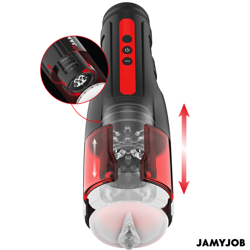 JAMYJOB - CYCLONE AUTOMATISCHER VAGINA-MASTURBATOR MIT 10 ROTATIONS- UND STOSSMODI