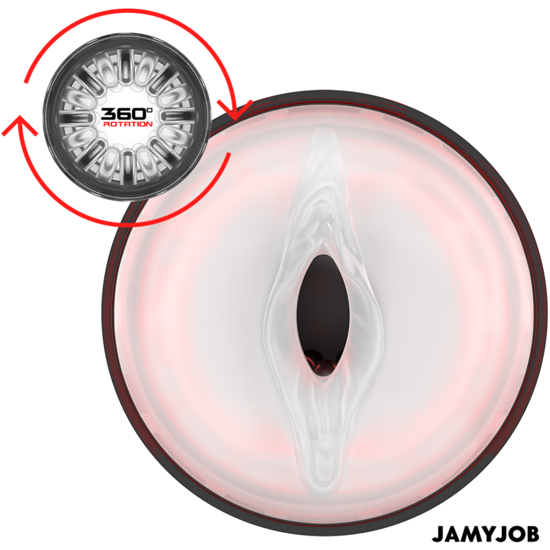 JAMYJOB - CYCLONE AUTOMATISCHER VAGINA-MASTURBATOR MIT 10 ROTATIONS- UND STOSSMODI