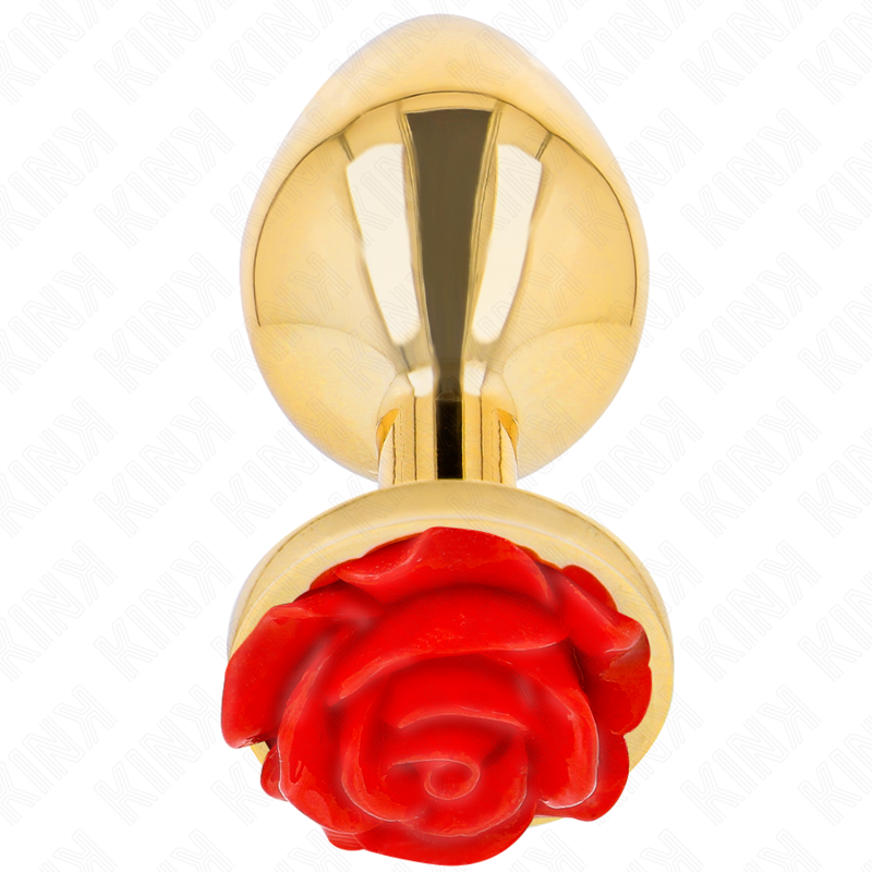 KINK - ANALPLUG GOLD ROSE RED GRÖSSE L