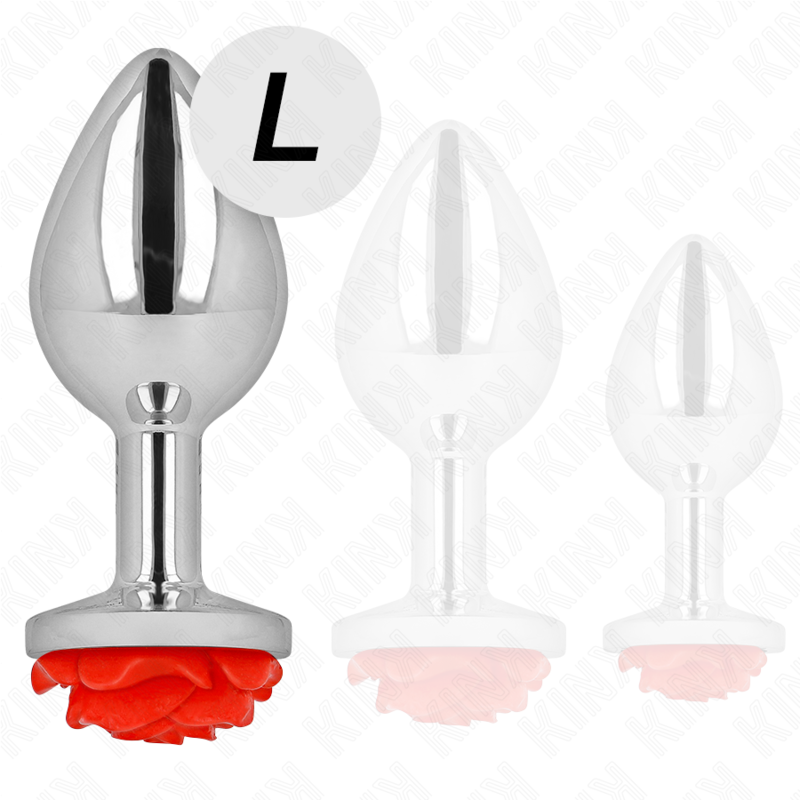 KINK - ANALPLUG ROSA ROT GRÖSSE L