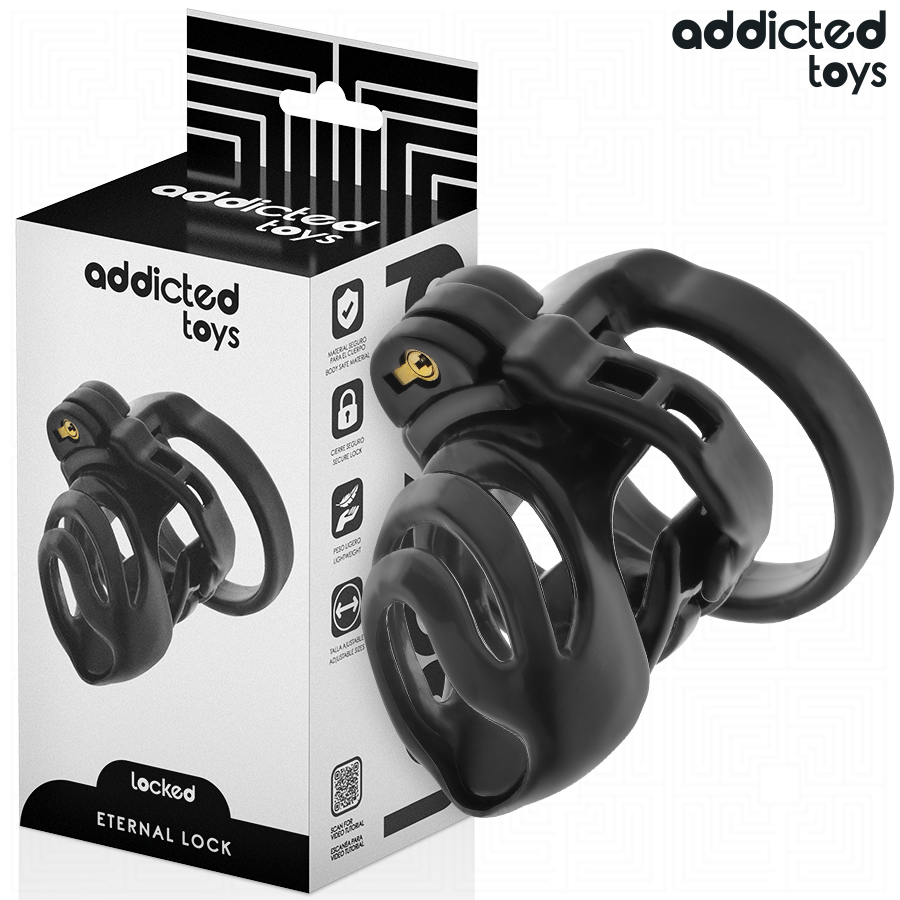ADDICTED TOYS LOCKED - KLATKA NA PENISA ETERNAL LOCK 9 CM