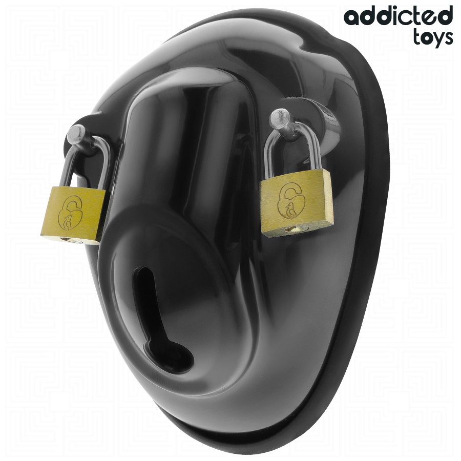 ADDICTED TOYS LOCKED - SCHLÜSSELLOSER FESSELKÄFIG FÜR DEN PENIS 11,5 CM