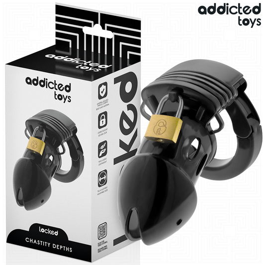 ADDICTED TOYS LOCKED - Keuschheitskäfig mit 7,5 cm Tiefe