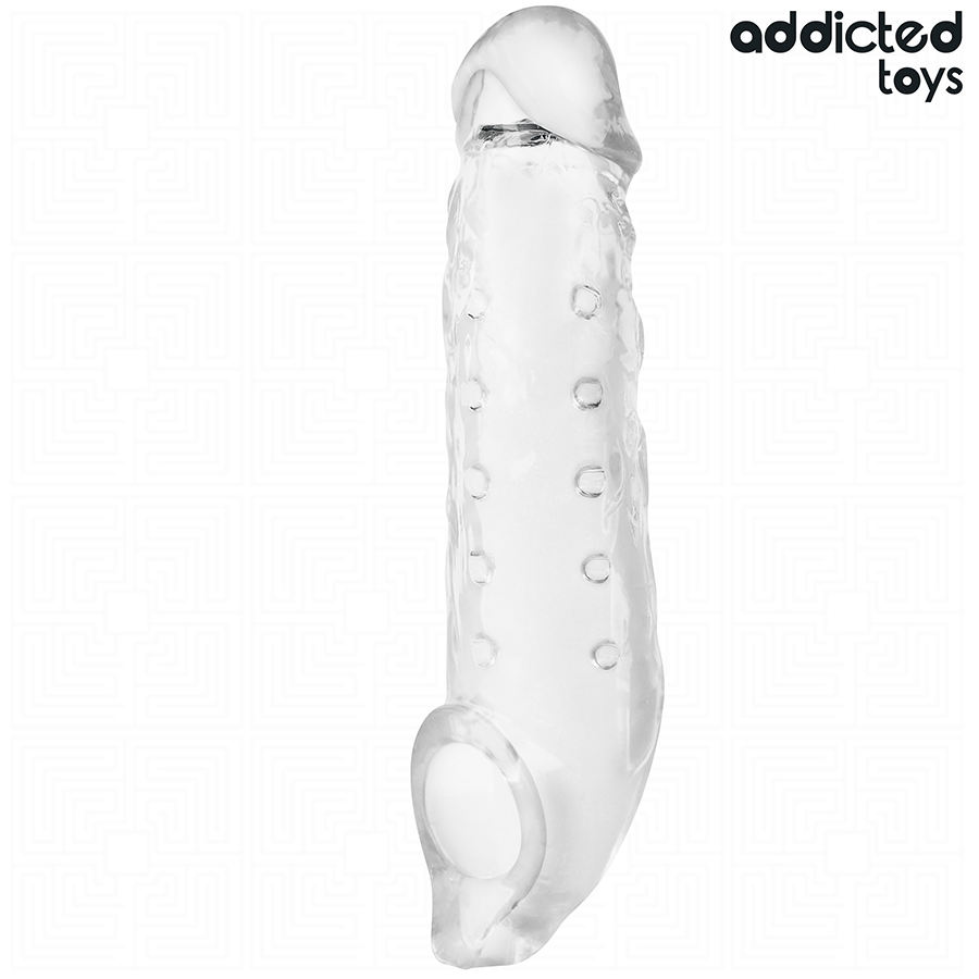 ADDICTED TOYS – TRANSPARENTE PENISHÜLLE GRÖSSE M 27 CM