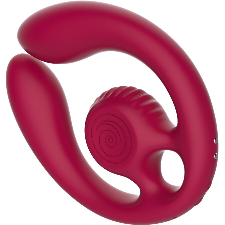 SNAIL VIBE - GIZI DUO PAARSTIMULATOR MIT FERNBEDIENUNG BURGUNDER