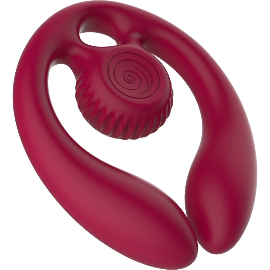 SNAIL VIBE - GIZI DUO PAARSTIMULATOR MIT FERNBEDIENUNG BURGUNDER