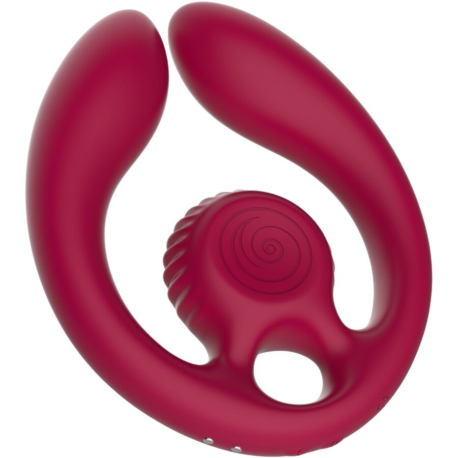 SNAIL VIBE - GIZI DUO PAARSTIMULATOR MIT FERNBEDIENUNG BURGUNDER