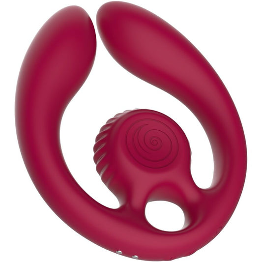 SNAIL VIBE - GIZI DUO PAARSTIMULATOR MIT FERNBEDIENUNG BURGUNDER