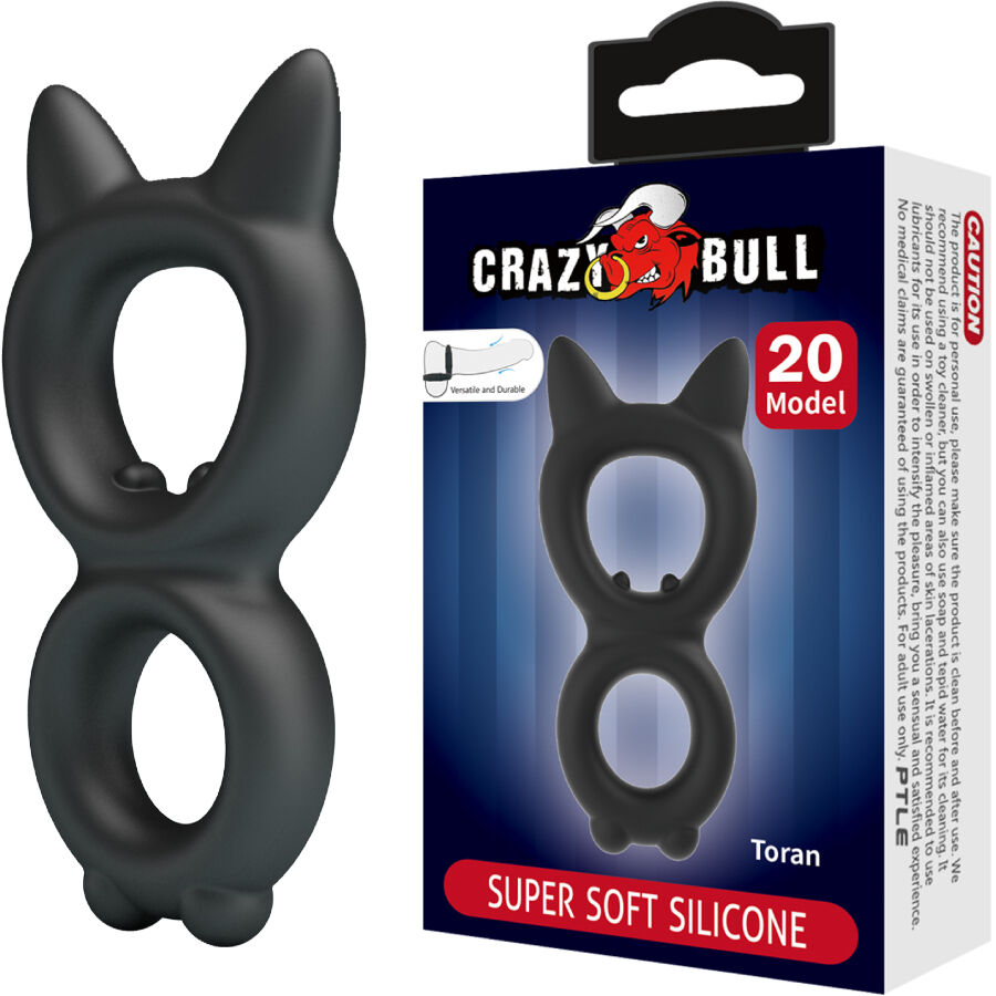 CRAZY BULL - TORAN PODWÓJNY PIERŚCIEŃ SILIKONOWY MODEL 20
