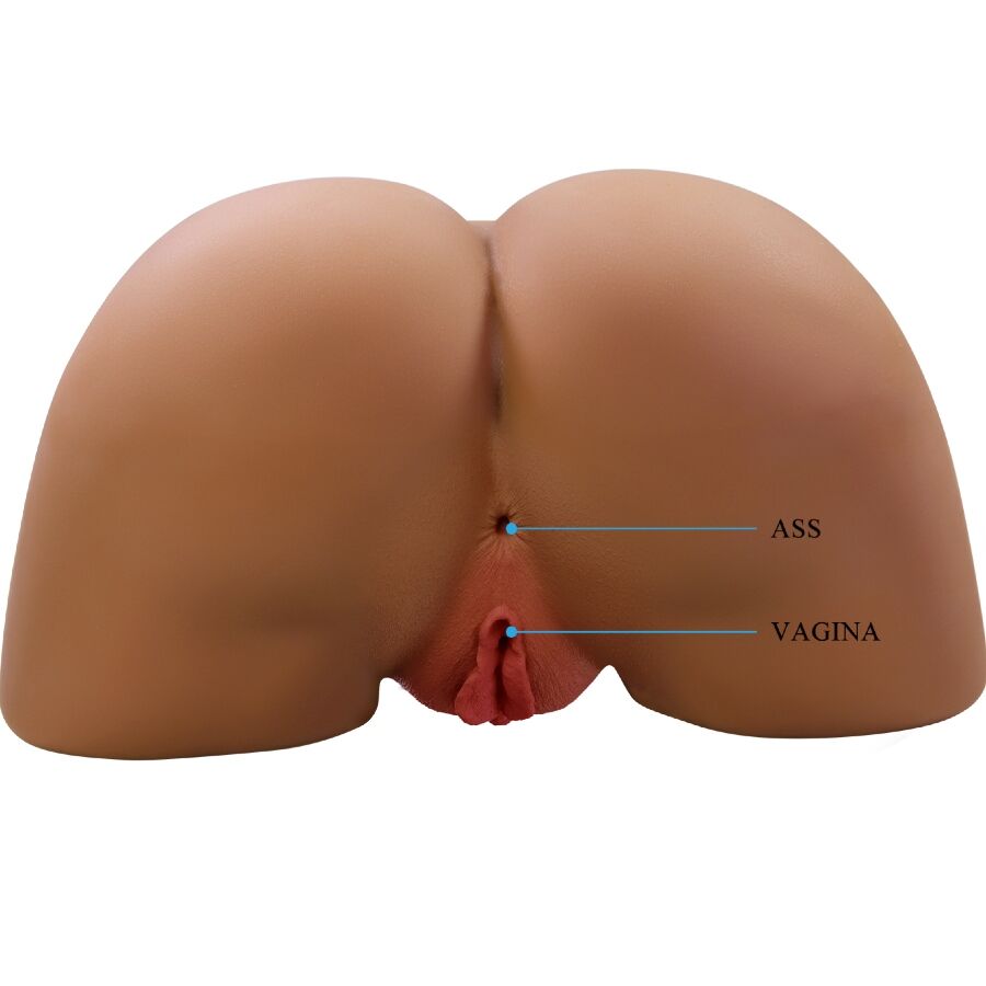 CRAZY BULL - GERIANN REALISTISCHER WEIBLICHER PO-VIBRATOR UND SAUGER MIT SOUND 5,5 KG