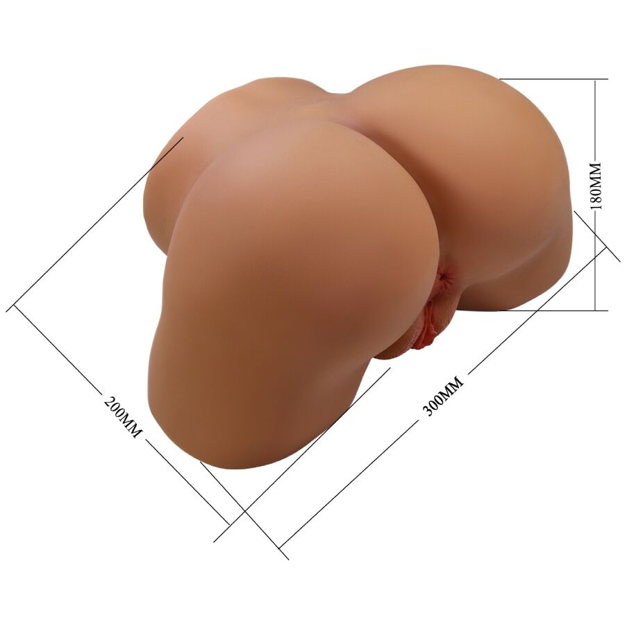 CRAZY BULL - GERIANN REALISTISCHER WEIBLICHER PO-VIBRATOR UND SAUGER MIT SOUND 5,5 KG
