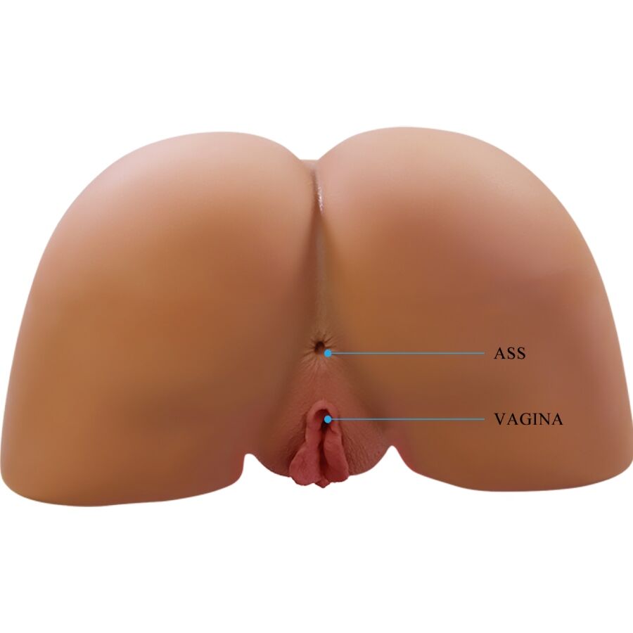 CRAZY BULL - ILANA REALISTISCHER WEIBLICHER PO-VIBRATOR UND SAUGER MIT SOUND 6,8 KG