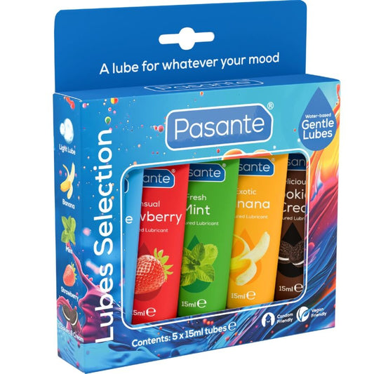 PASANTE – PACKUNG SORTIMENTIERTE SCHMIERMITTEL, 5 STÜCK à 15 ML