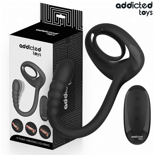 ADDICTED TOYS - P-SPOT VIBRIERENDER COCKRING MIT FERNBEDIENUNG