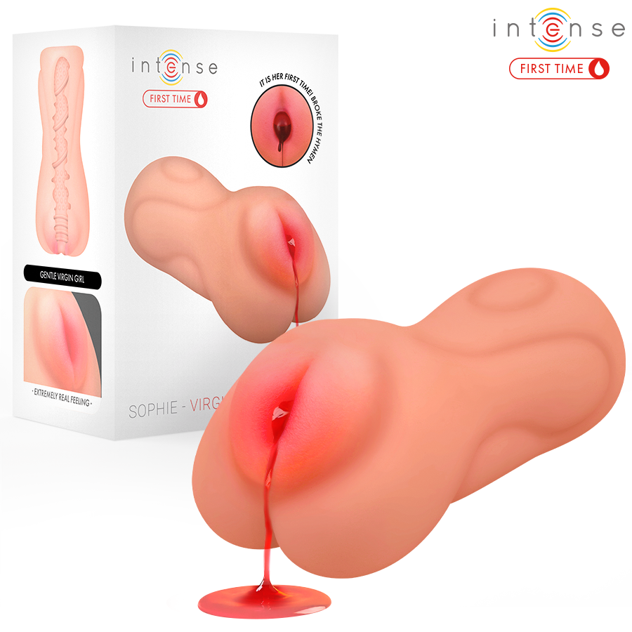 INTENSYWNY PIERWSZY RAZ - SOPHIE VIRGIN MASTURBATOR Z KRWAWIENIEM