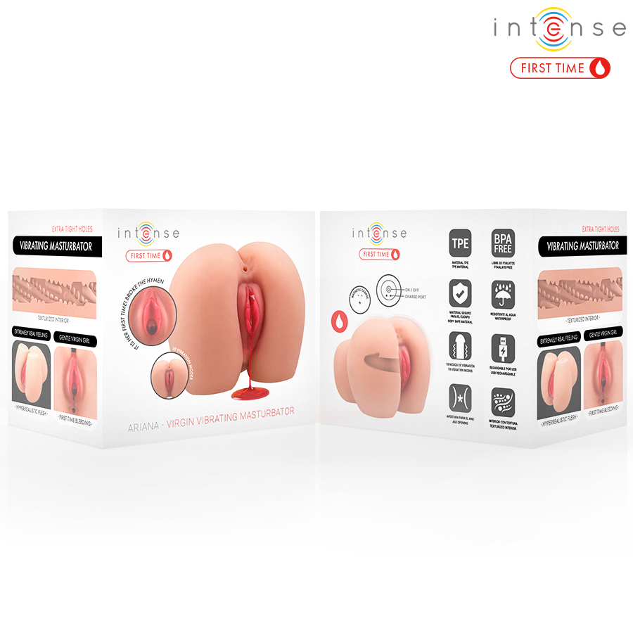 INTENSIVES ERSTMALS - ARIANA VIRGIN VIBRATOR-MASTURBATOR MIT BLUTUNG