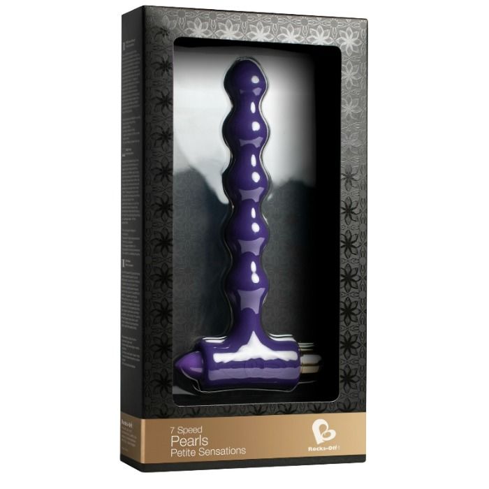 ROCKS-OFF - ANALPLUG MIT VIBRATION UND RIVERLES PETITE SENSATIONS PEARLS