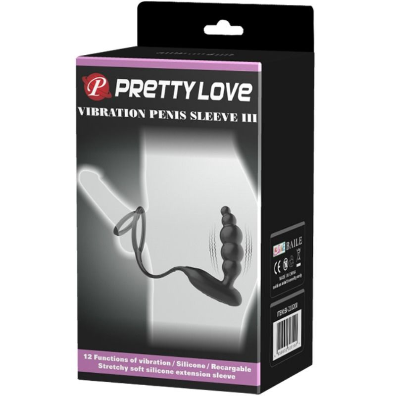 PRETTY LOVE - PENISRINGE MIT VIBRATORPLATTE