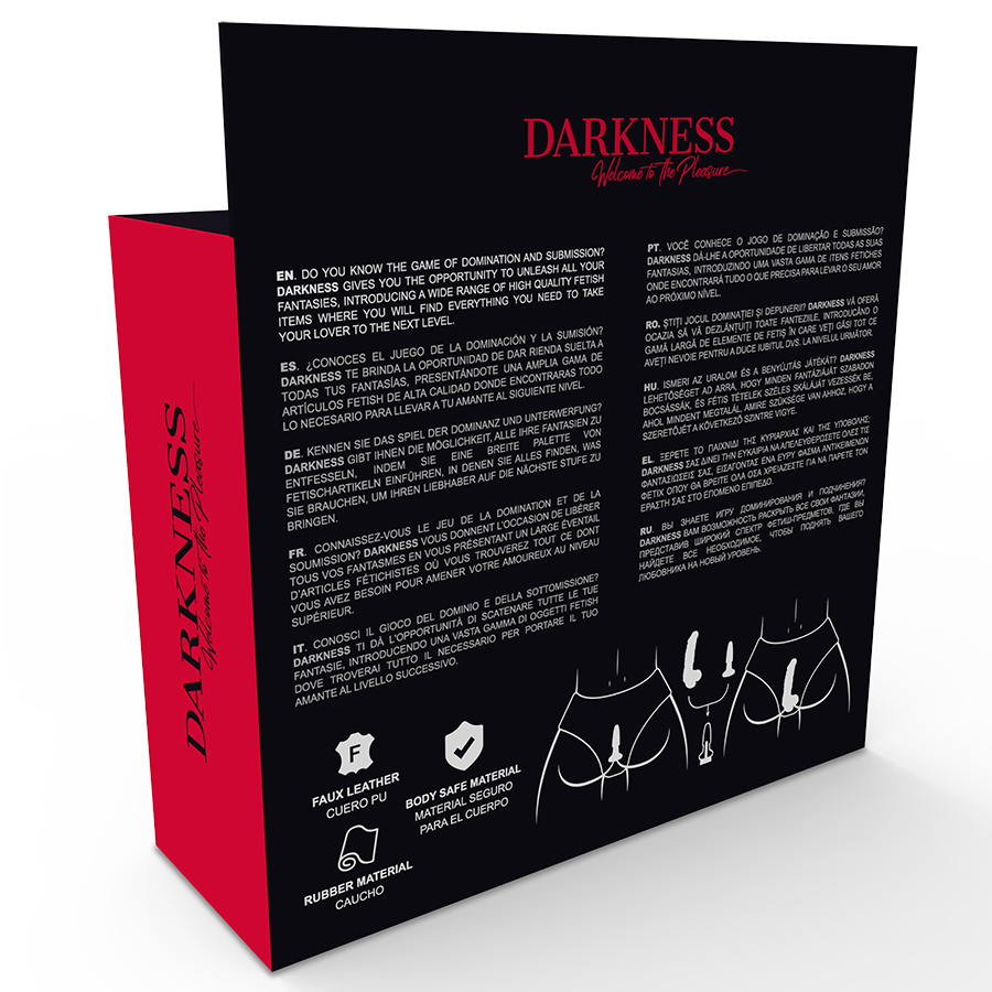 DARKNESS - Höschen mit Stöpsel und austauschbarem Dildo