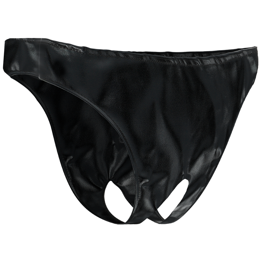 DARKNESS - UNISEX-ÖFFNUNGS-PANTIES EINHEITSGRÖSSE