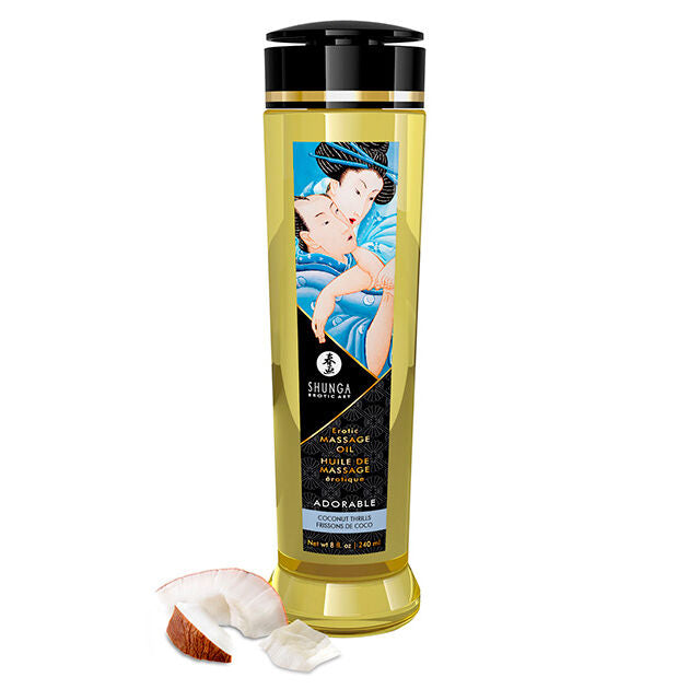 SHUNGA - PRZESŁODKI EROTYCZNY OLEJEK DO MASAŻU 240 ML
