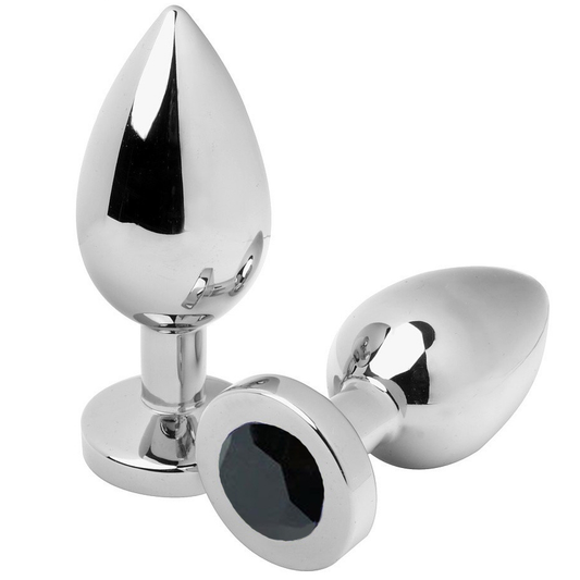 METALL HART - ANALPLUG DIAMANT SCHWARZ KLEIN 5,71 CM