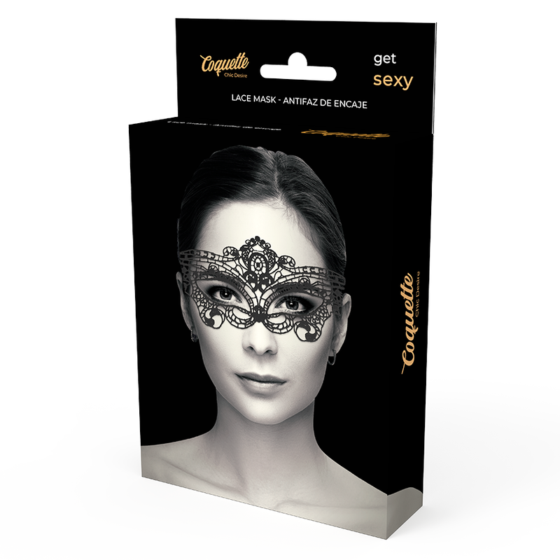 COQUETTE CHIC DESIRE - MASKA KORONKOWA CZARNA