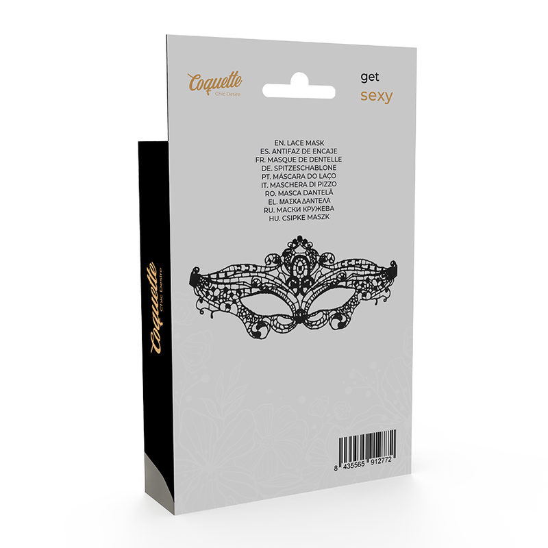 COQUETTE CHIC DESIRE - MASKA KORONKOWA CZARNA